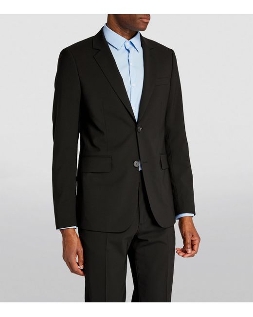 Sandro Black Virgin Wool Blazer for men