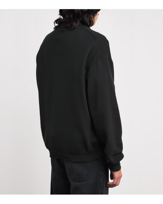 The Row Black Kirin Cotton Sweater for men