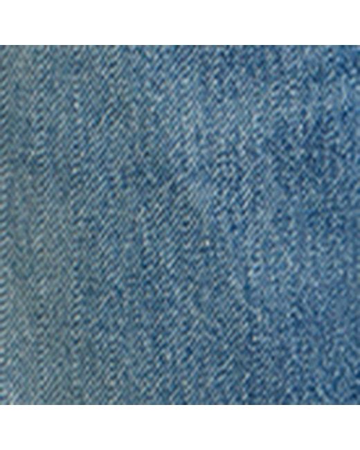 Alaïa Blue Mid-Rise Flared Jeans