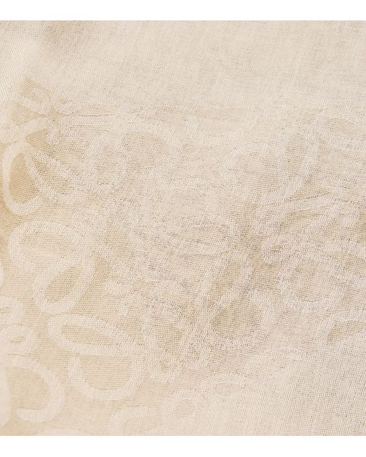 Loewe Natural X Paula's Ibiza Cotton Anagram Jacquard Pareo