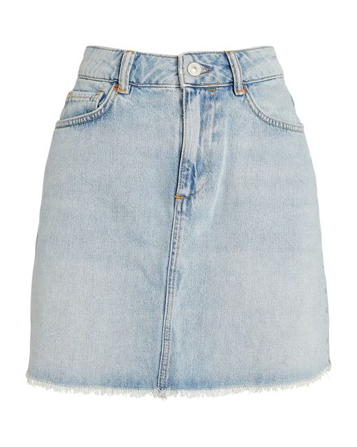 AllSaints Blue Denim Lana Mini Skirt