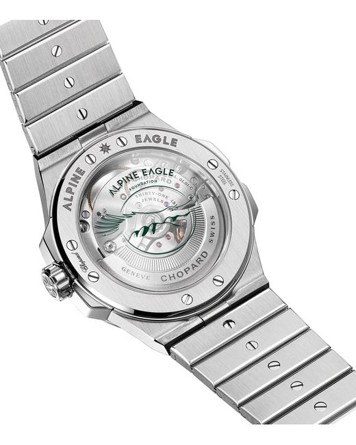 Chopard Gray Stainless Steel Alpine Eagle Watch for men