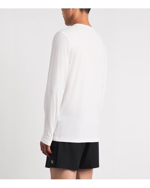 vuori White Strato Tech Long-Sleeve T-Shirt for men