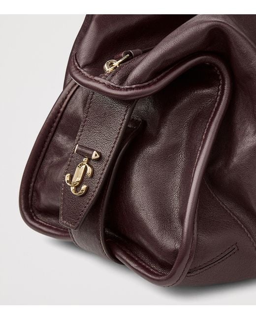Jimmy Choo Brown Leather Bar Holdall Bag