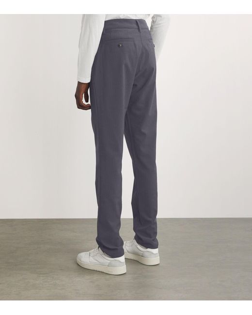 PAIGE Blue Straight-fit Stafford Trousers for men