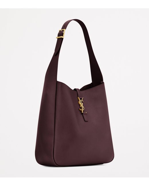 Saint Laurent Purple Large Calfskin Le 5 À 7 Shoulder Bag