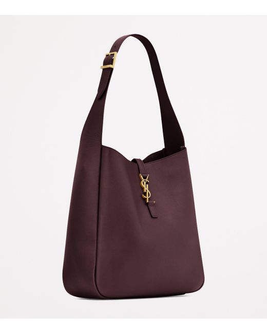 Saint Laurent Purple Large Calfskin Le 5 À 7 Shoulder Bag