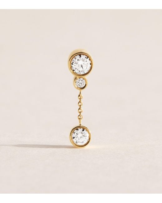Sophie Bille Brahe Natural And Diamond Lou Single Left Earring
