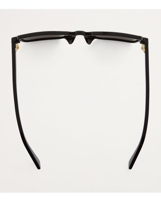 Bottega Veneta Black Rectangular Sunglasses