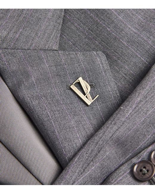 Pal Zileri Gray Wool-Blend Blazer for men