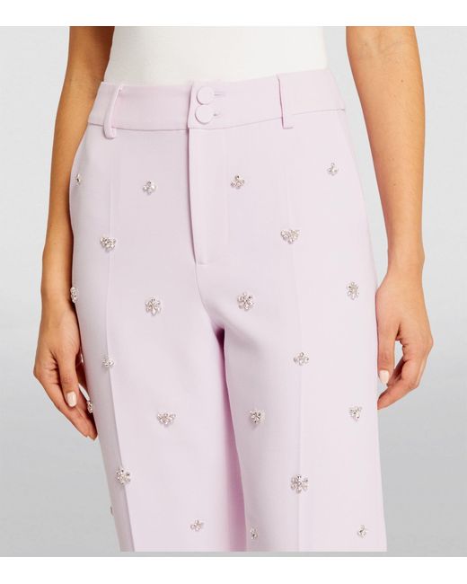 Huishan Zhang Pink High-waisted Miles Trousers