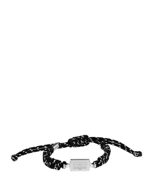 Balenciaga Black Saint-Germain Lace Bracelet for men