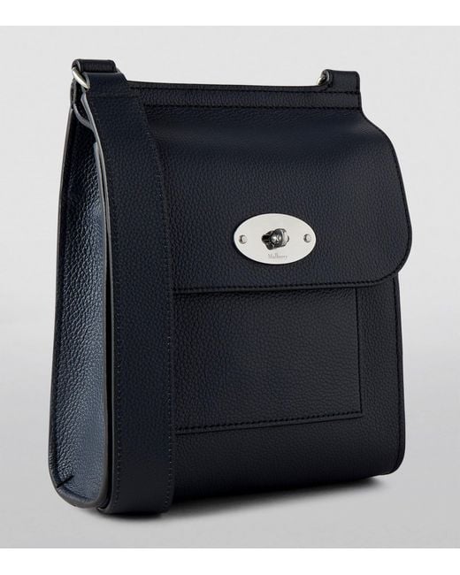 Mulberry Blue Small Leather Antony Messenger Bag for men