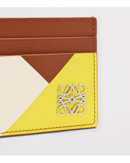 Loewe Orange Leather Anagram Card Holder