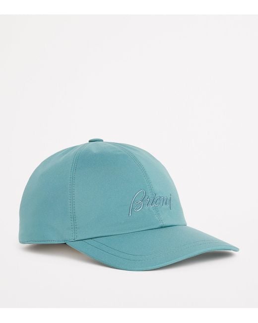 Brioni Blue Performa Logo Baseball Cap for men