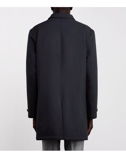 Brioni Blue Water-Repellent Performa Car Coat for men
