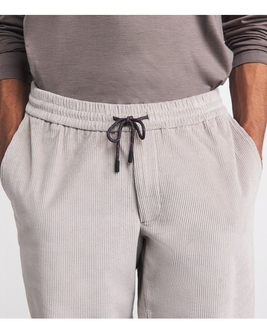 Sease Gray Corduroy Mindset Slim Trousers for men
