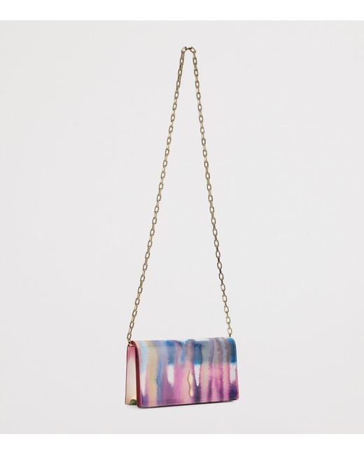 Christian Louboutin Purple Bettina Patent Leather Clutch Bag