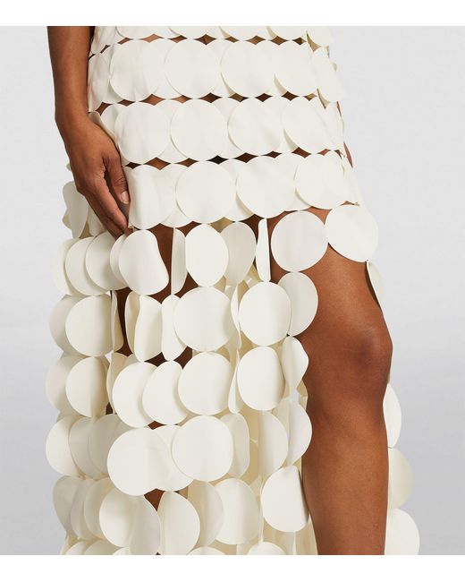 A.W.A.K.E. MODE White Sleeveless Circle Maxi Dress