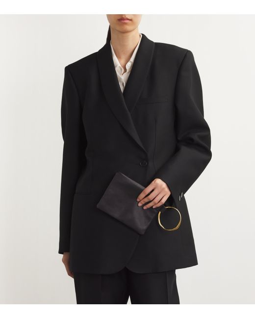 The Row Black Bracelet Sqaure Clutch Bag