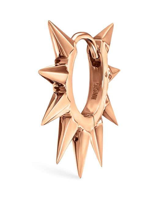 Maria Tash Pink Metal Mohawk Hoop Earring