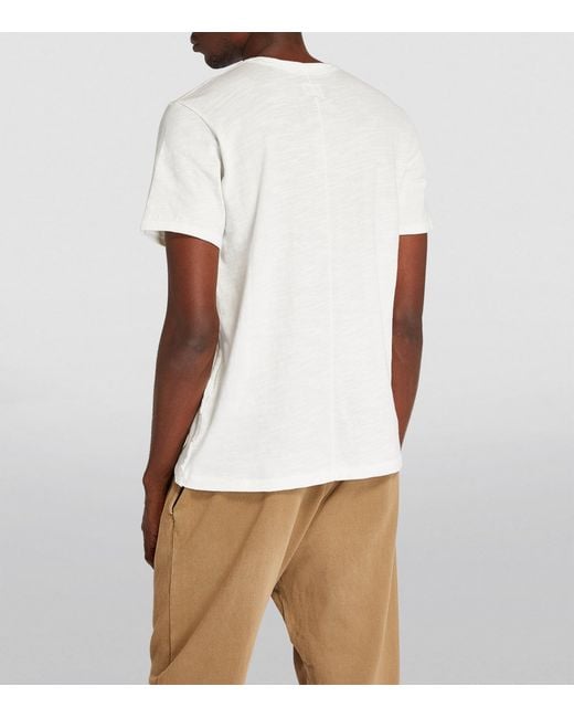 Rag & Bone White Cotton Flame T-Shirt for men