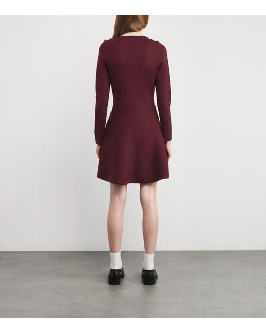 Claudie Pierlot Purple Knitted Mini Dress