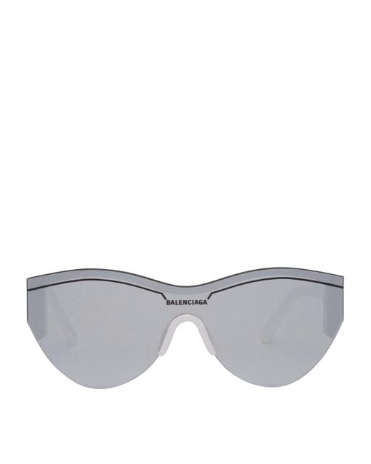 Balenciaga Gray Ski Cat Sunglasses