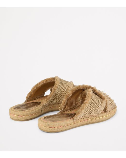 Jimmy Choo Natural Raffia Aciel Sandals