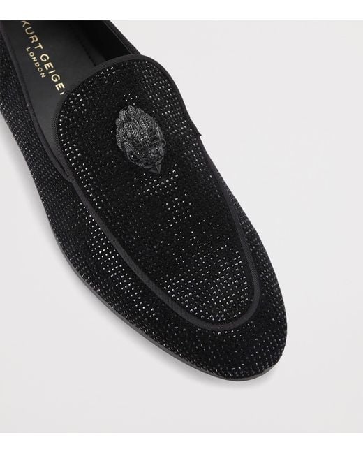 Kurt Geiger Black Embellished Hugh 2 Loafers