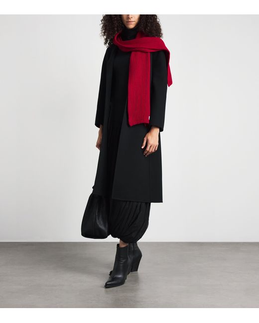 Johnstons Red Cashmere Lovat Scarf
