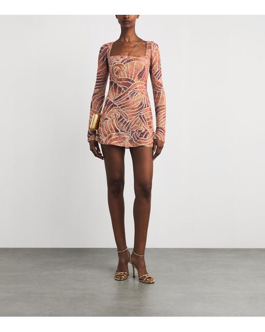 Clio Peppiatt Pink Maré Mini Dress