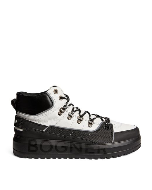 Bogner Leather High-top Sneakers in Black for Men | Lyst