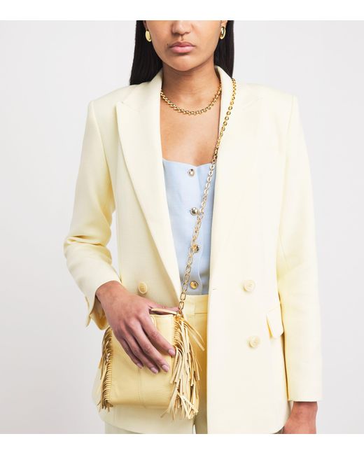 Maje Natural Tone Chain Shoulder Strap