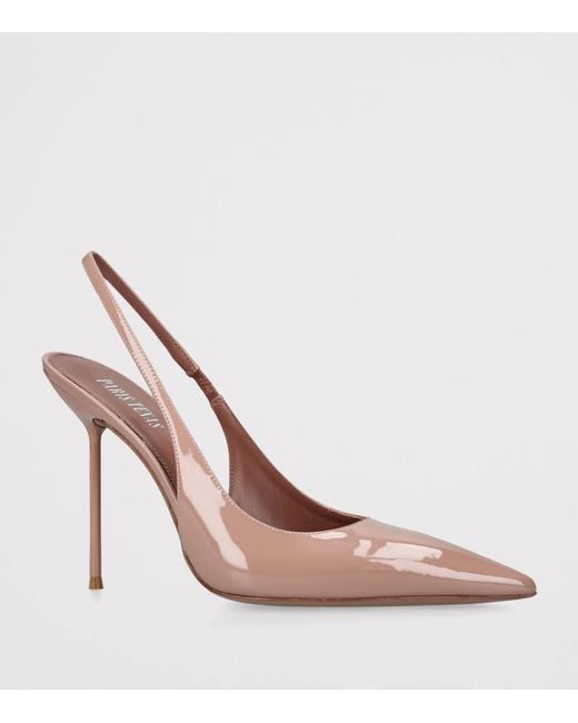Paris Texas Pink Patent Leather Lidia Slingback Pumps 105