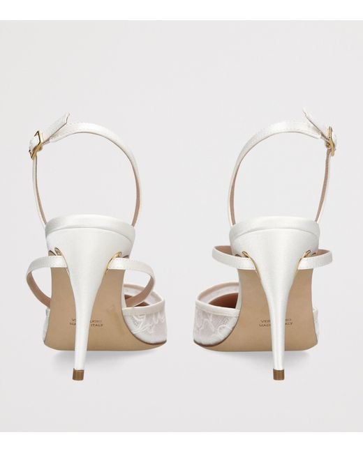 JENNIFER CHAMANDI White Vittorio Slingback Pumps 85