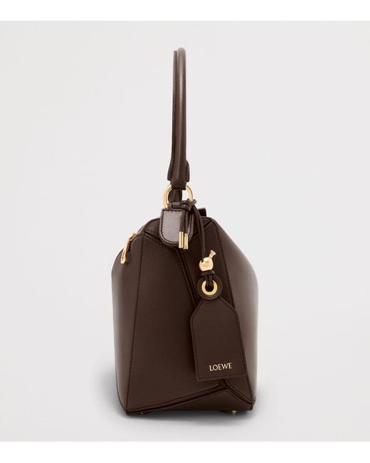 Loewe Brown Medium Leather Puzzle Top-Handle Bag