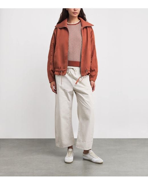Varley Orange Oversized Lotta Blouson Jacket