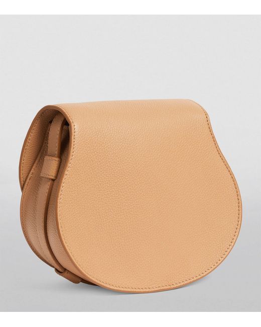 Chloé Natural Small Leather Marcie Saddle Bag