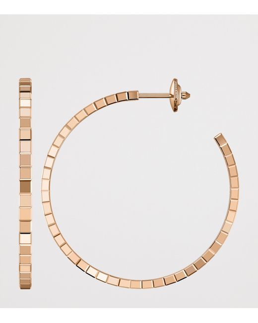 Chopard White Ice Cube Hoop Earrings