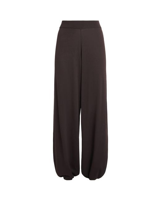Herskind Brown Merino Clark Wide-Leg Trousers