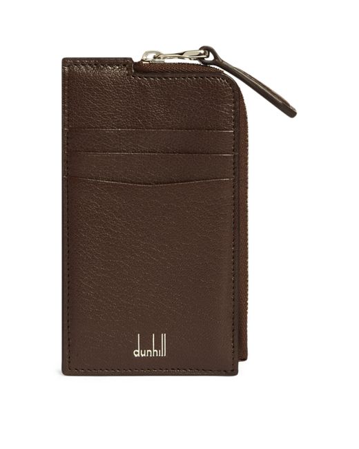 Dunhill Brown Goatskin Duke Fine Card Holder for men