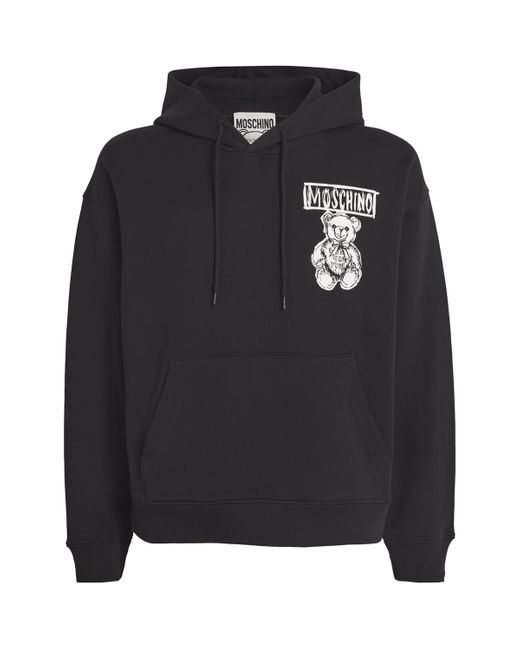 Moschino Sketch Bear Hoodie in Black for Men Lyst UK