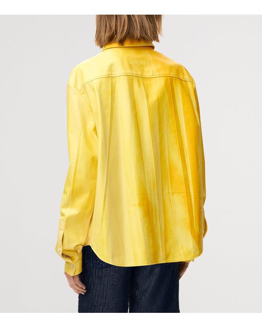 Loewe Yellow Lambskin Dyed Shirt
