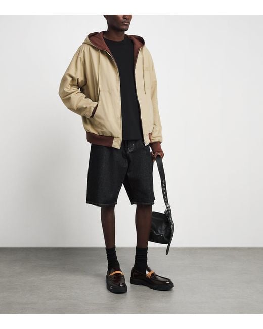 MM6 by Maison Margiela Natural Reversible Hoodie Bomber Jacket for men
