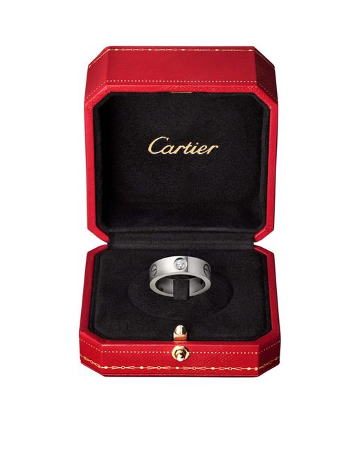 Cartier Metallic And Diamond Love Ring