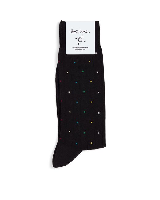 Paul Smith Black Signature Dot Socks for men
