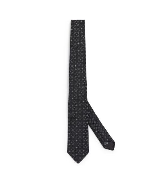 Giorgio Armani Multicolor Silk Geometric Jacquard Tie for men