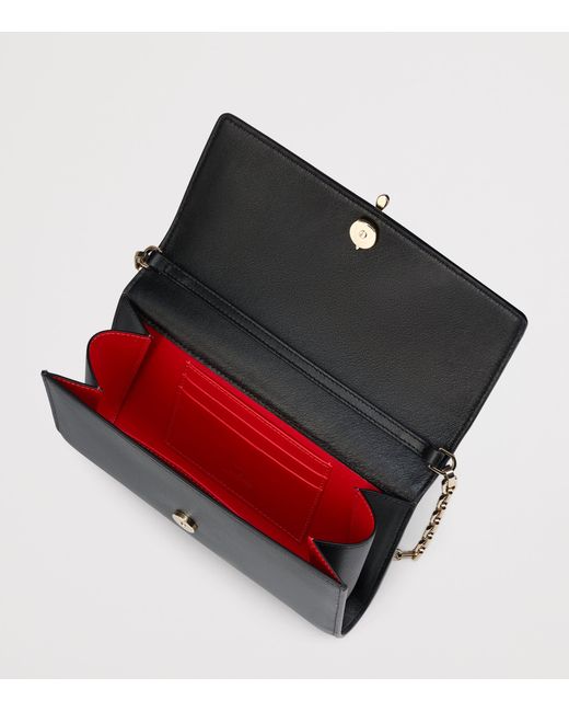 Christian Louboutin Black Bettina Nappa Leather Chain Wallet