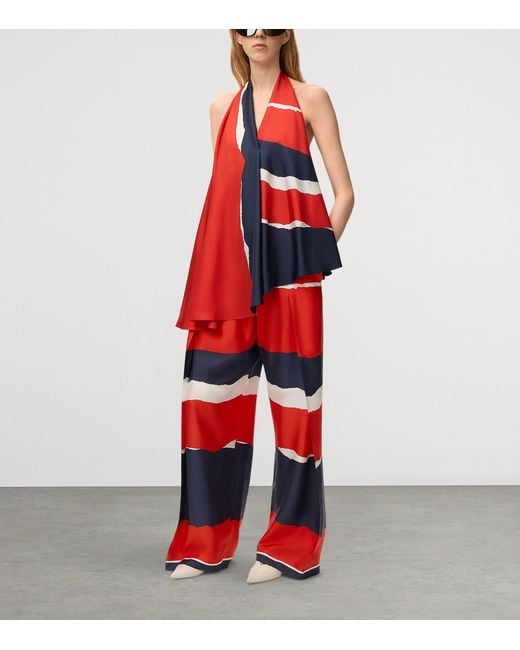 Loewe Red Printed Halterneck Top